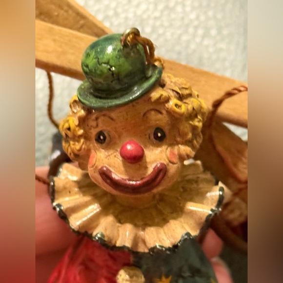 Marionette Jester Clown Christmas Ornament Puppet Figure Holiday Vintage Decor - Picture 6 of 14